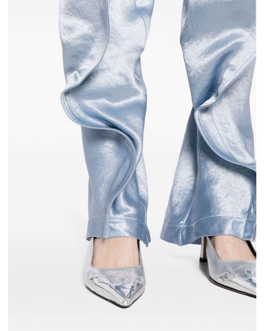 Pantaloni Con Ruches di Y. Project in Blue