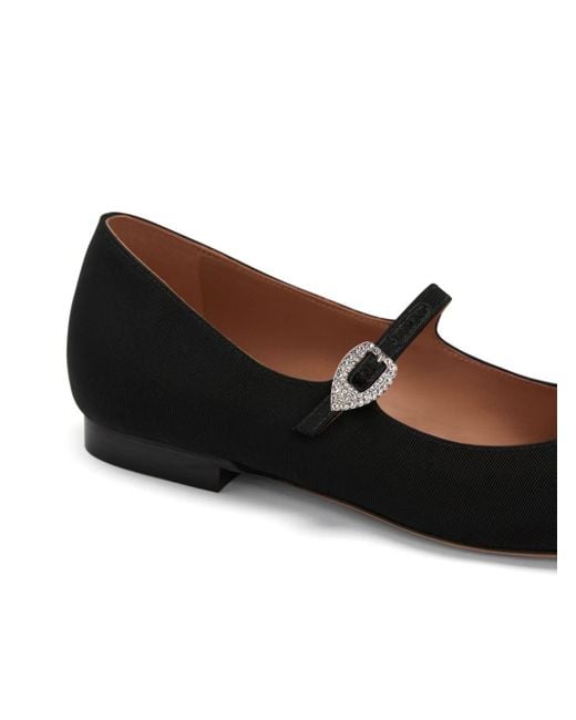 Malone Souliers Black Kate Ballerina Shoes