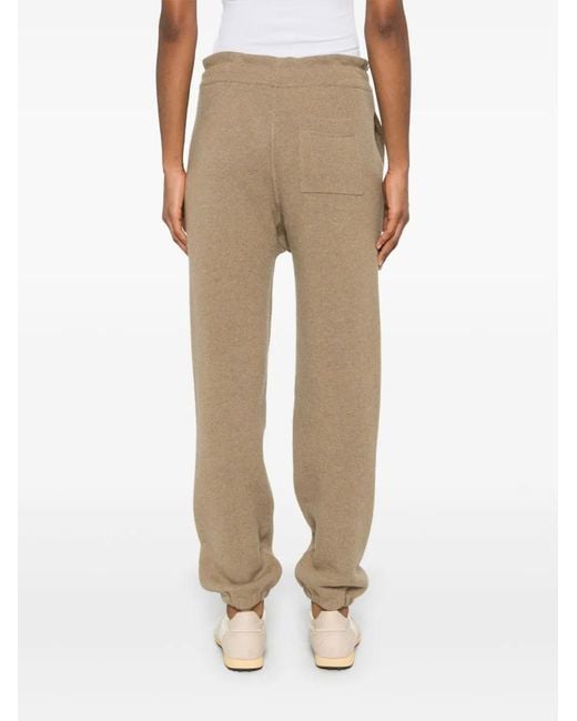 Jil Sander Natural Knitted Track Pants
