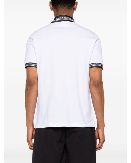 Versace Poloshirt Met Geborduurd Logo in het White voor heren
