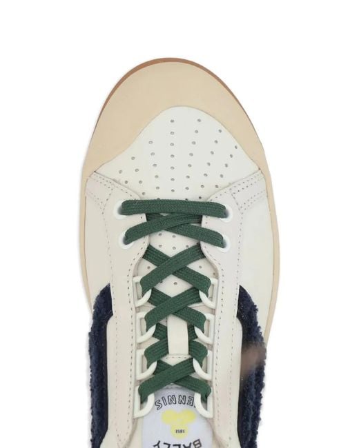 Bally White Logo-Patch Sneakers for men