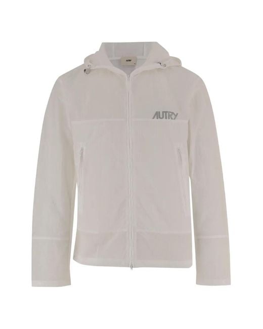 Giacca Con Cappuccio E Zip di Autry in White da Uomo