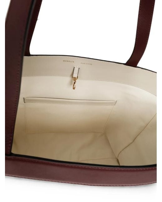 Wandler White Medium Ida Leather Tote Bag