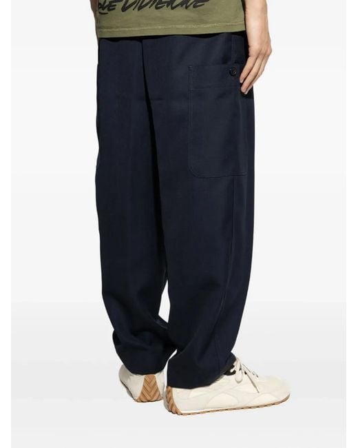 KENZO Blue Jeans With Drawstring for men