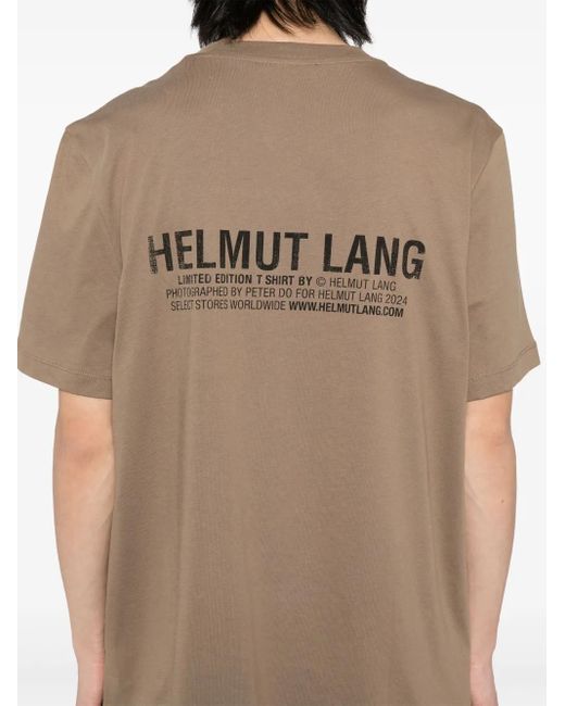 Helmut Lang T-Shirt Met Print in het Natural voor heren