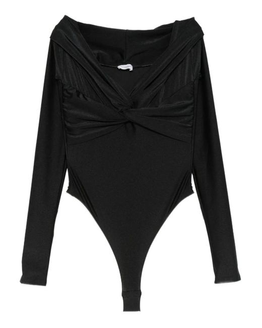 ANDAMANE ロングスリーブ ボディスーツ Black