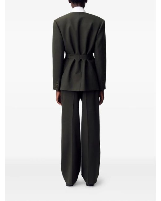 Claudie Pierlot ベルテッド ジャケット Green