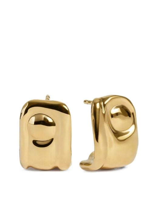 Monica Vinader Metallic Boucles D'Oreilles À Effet Sculptural