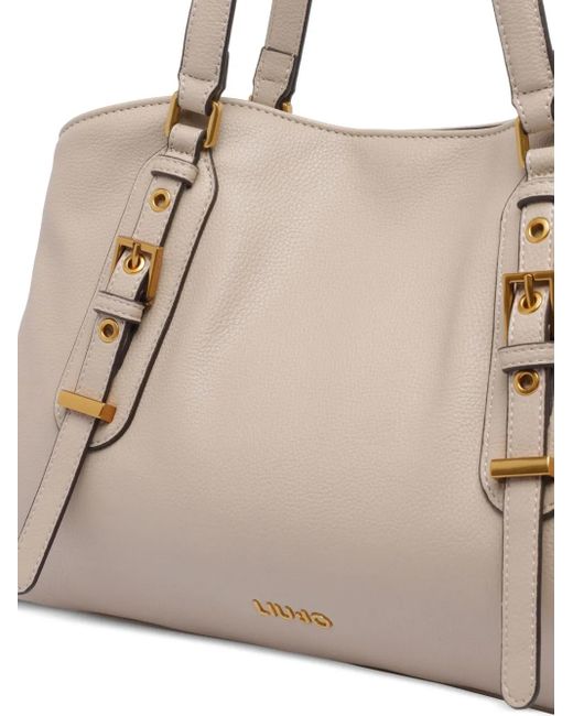 Liu Jo Natural Buckle-Detail Shoulder Bag