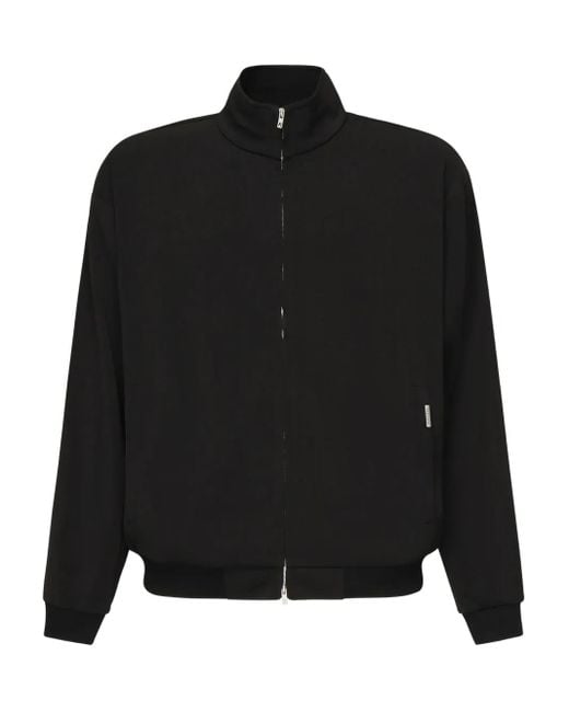Represent Black Zip-Fastening Bomber Jacket for men