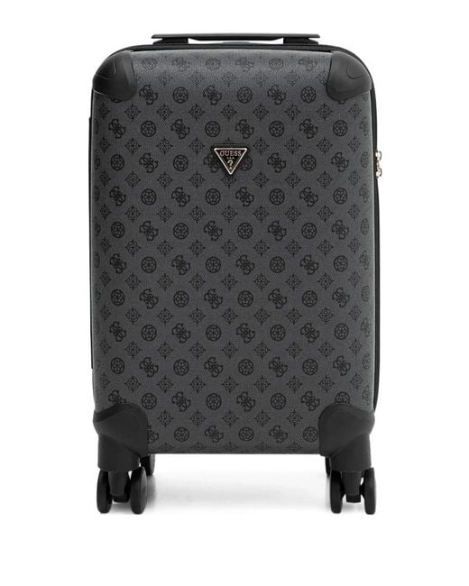 Guess Gray Wilder Monogram-Pattern Luggage