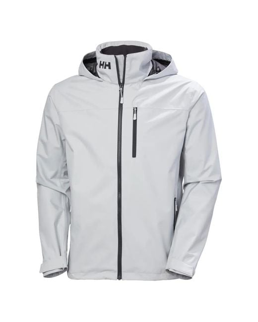 Helly Hansen Gray Hooded Touch-Strap Jacket for men