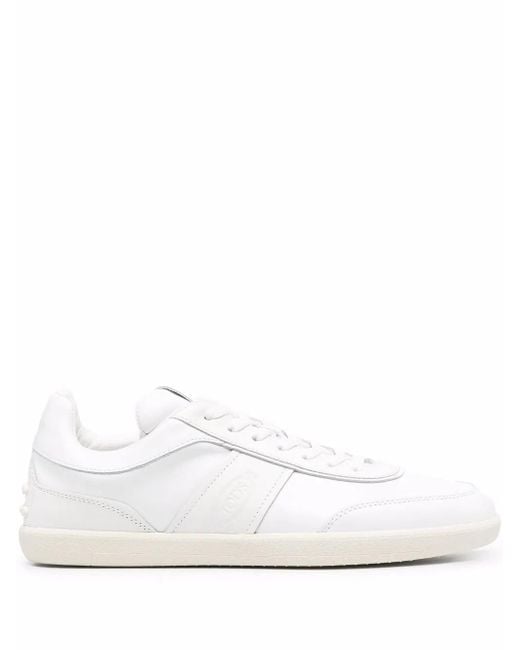 Tod's White Elegant Leather Sneakers for men