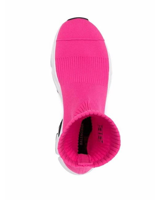 Balenciaga Pink Speed 3.0 Sock-Style Sneakers
