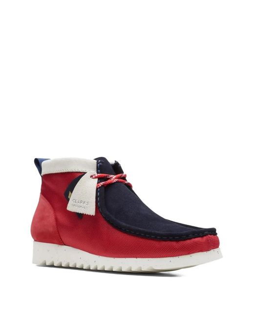 Clarks Red Ftre Desert Boots for men