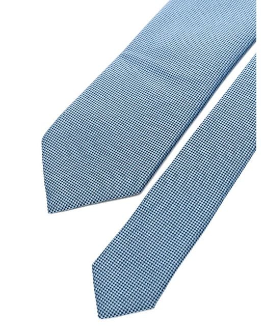 Zegna Blue Patterned Tie for men