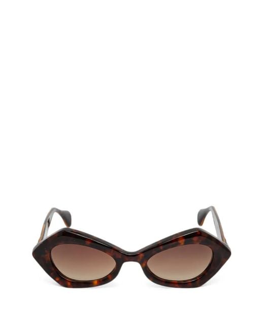 Vivienne Westwood Brown Lunettes De Soleil Milano