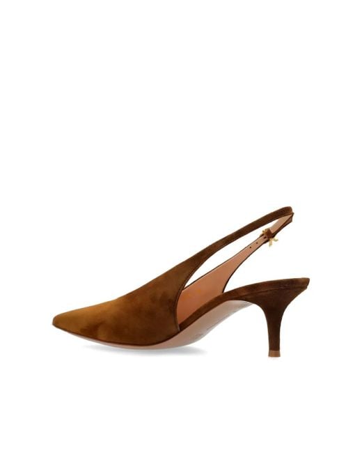 Gianvito Rossi Brown Robbie Sling T.55 Shoes
