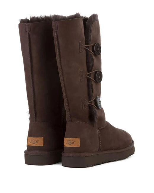 Ugg Brown Bailey Button Triplet Ii "Chocolate" Boots