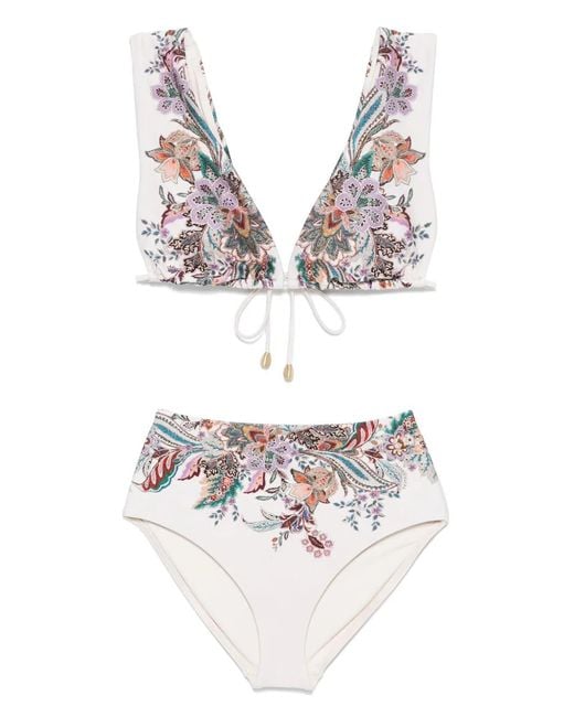 Zimmermann Rhiannon Bikini in het White