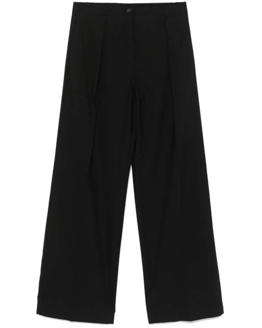 Erika Cavallini Semi Couture プリーツディテール パンツ Black