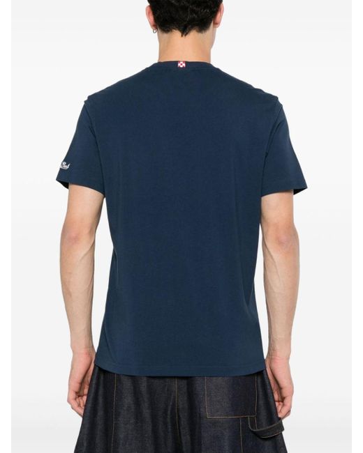 Mc2 Saint Barth Blue X Vespa® Graphic-print T-shirt for men