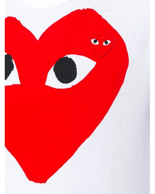 Comme des Garçons Red Cotton T-Shirt