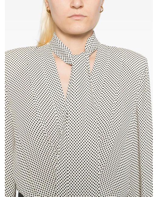 Elisabetta Franchi ポルカドット トップ Gray