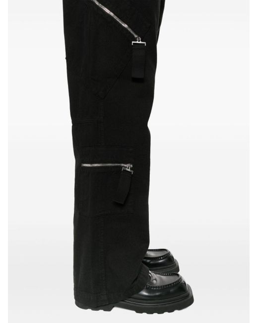 Jacquemus Black Le Cargo Marrone Straight-Leg Trousers for men