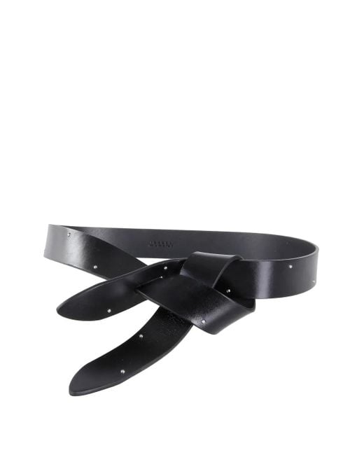 Isabel Marant Black Knot-Detail Belt
