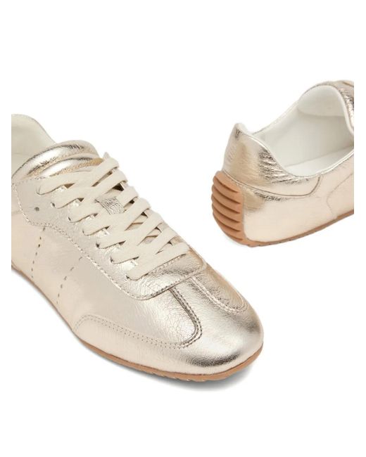 Odissi White Cass Lace-Up Sneakers