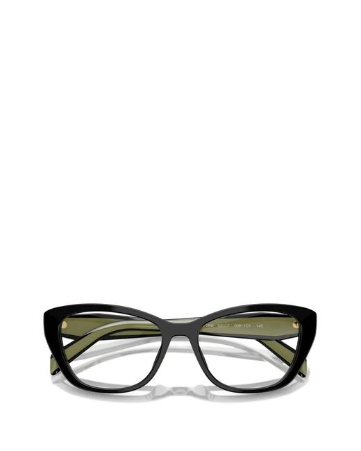 Prada Black Lunettes De Vue À Monture Papillon