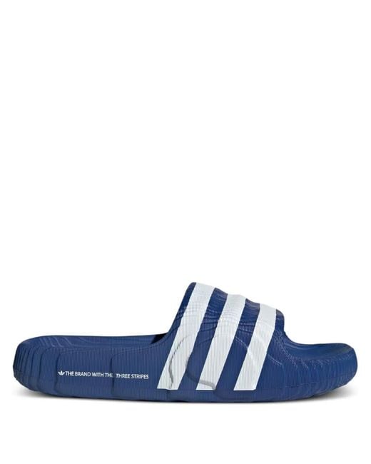 Adidas Blue Adilette Slides for men