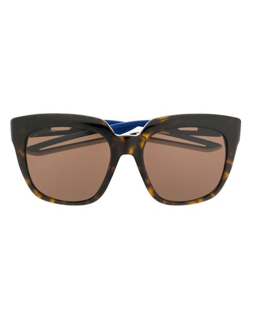 Balenciaga Brown Hybrid D-frame Sunglasses