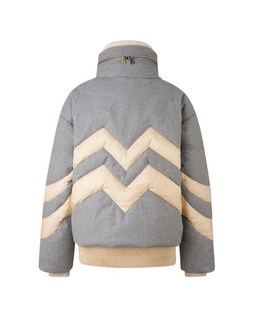Bogner Gray Doudoune Valea À Chevrons