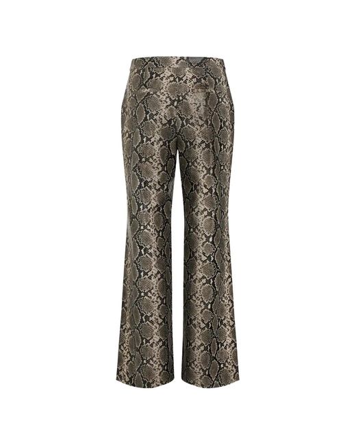 Karl Lagerfeld Gray Pantalon Évasé À Effet Python