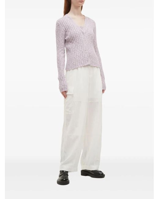B+ AB Pink Ribbed Cardigan