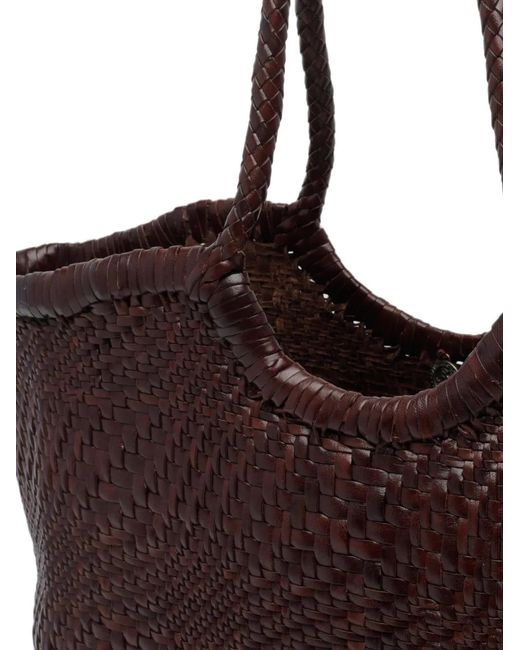 Dragon Diffusion Brown Nantucket Woven-Leather Tote Bag