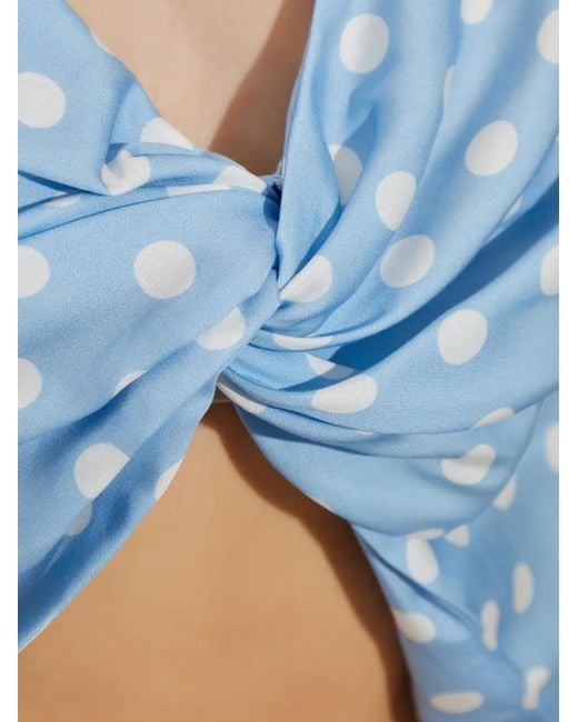 Posse Blue Polka-Dot Blouse