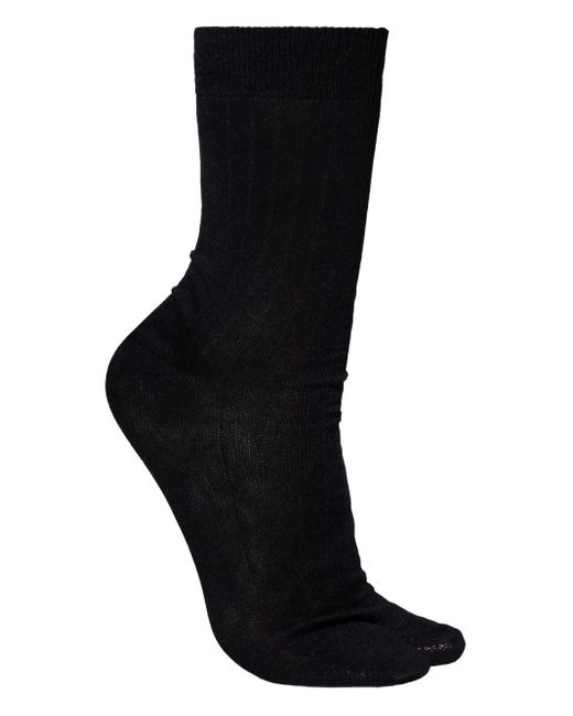 Maison Margiela Black Tabi Cut Socks for men