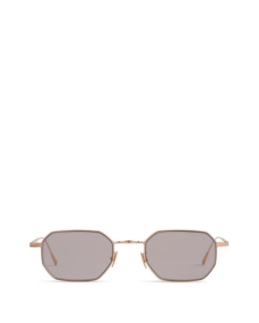 Cutler & Gross Pink Lunettes De Soleil À Monture Géométrique for men