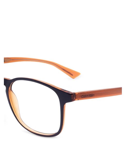 Calvin Klein White Round-Frame Glasses for men