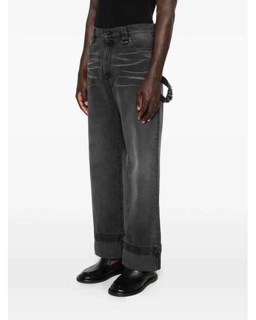 Simone Rocha White Cuffed Jeans for men