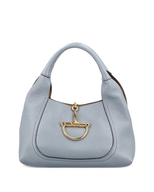 Gucci Blue Horsebit Detail Backpack