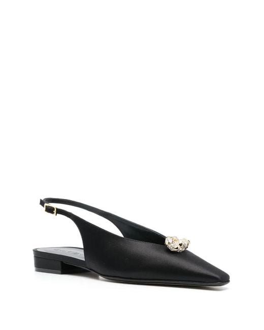 Lanvin Black Swing Slingback Pumps