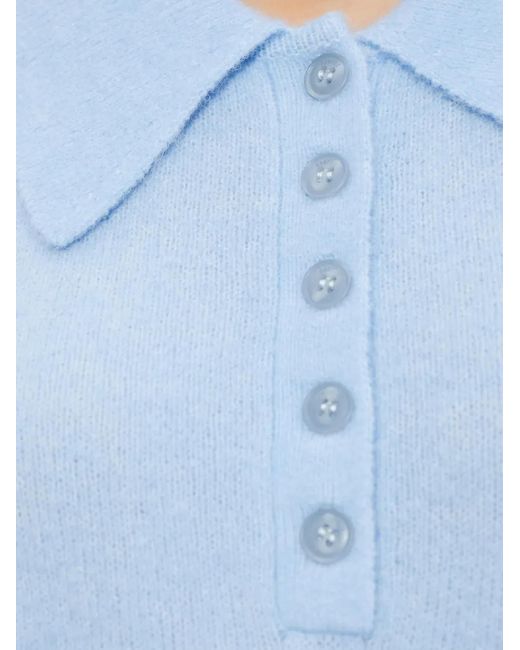 Gestuz Blue Collared Polo Top
