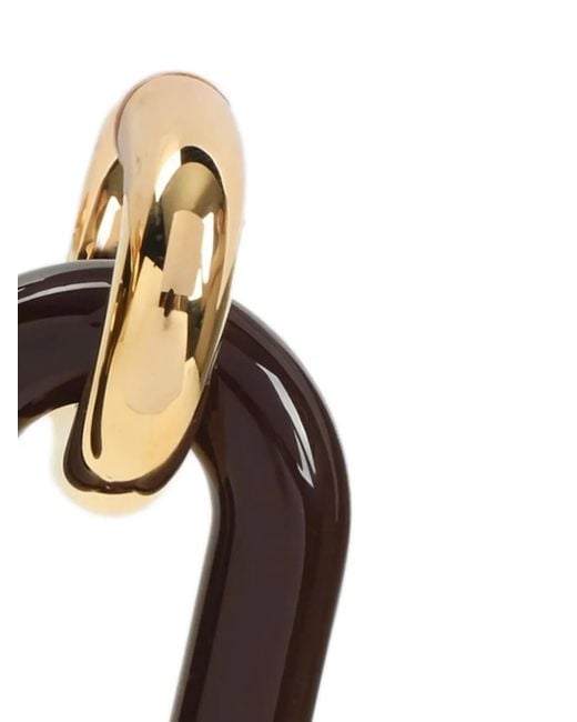 Marni White Chain-Link Earrings