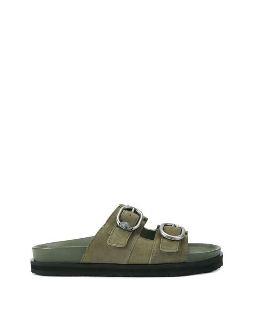 Kurt Geiger Green Buckle Strap Sandals for men