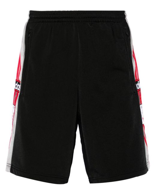 Adidas Black Adibreak 3-stripes Track Shorts for men