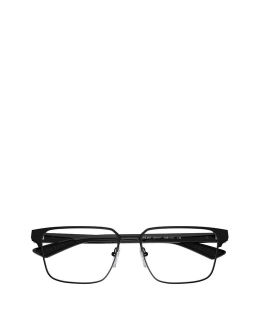 Prada Linea Rossa White Rectangle-Frame Glasses